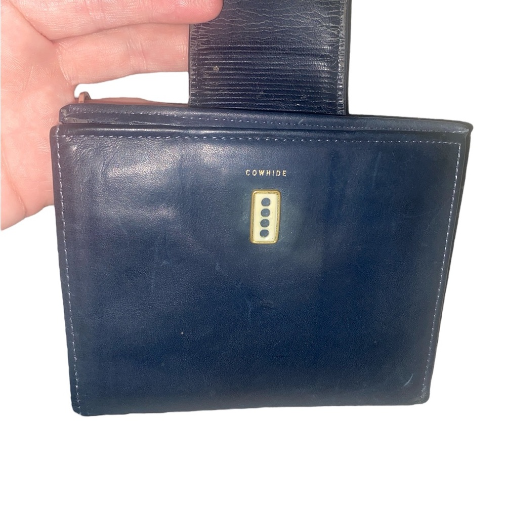 La Garde Navy Leather Wallet - Picture 5 of 9